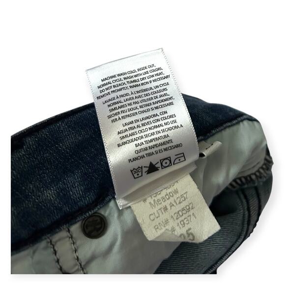 Rich & Skinny Below-Knee Denim Pencil Slit Skirt w/ 5-Pockets | Sz 27 | Retro - Picture 5 of 5